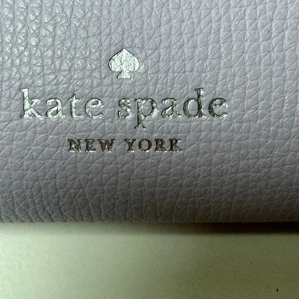 Kate Spade Women’s Phoebe Refined Grain Leather Turn Lock Wallet Lilac